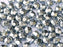 100 pcs 100 pcs Fire Polished Beads 3 mm Jet Heavy Metal Silver Czech Glass Silver