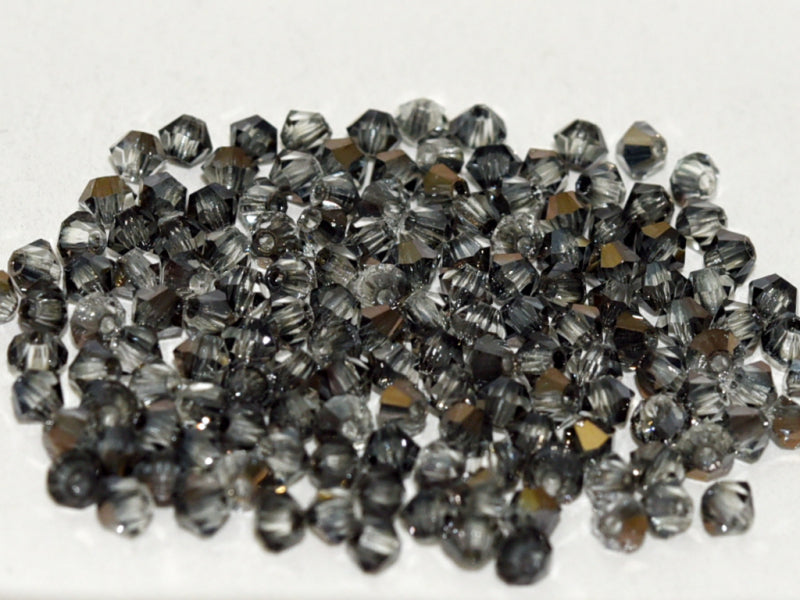 MC (machine cut) Perlen 3 mm Kristall Valentinit Tschechisches Glas Farbe_Grey Farbe_ Multicolored