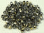 MC (machine cut) Perlen 3 mm Kristall Starling Gold Halb Tschechisches Glas Farbe_Yellow Farbe_ Multicolored