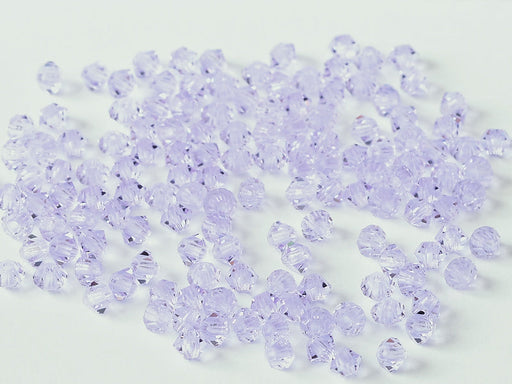 MC (machine cut) Perlen 3 mm Violett Transparent Tschechisches Glas Farbe_Purple