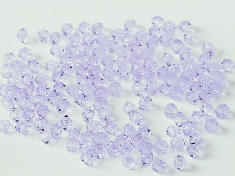 MC (machine cut) Perlen 3 mm Violett Transparent Tschechisches Glas Farbe_Purple