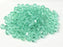 MC (machine cut) Perlen 3 mm Karibisches Meer Transparent Tschechisches Glas Farbe_Green