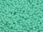 100 St. Runde Gepresste Perlen 3mm, Böhmisches Glas, Grün mit Silky Luster