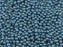 100 St. Runde Gepresste Perlen 3mm, Böhmisches Glas,Alabaster Pastell Blau