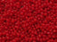 100 St. Runde Gepresste Perlen 3mm, Böhmisches Glas, Medium Rot Opal