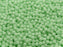 100 St. Runde Gepresste Perlen 3mm, Böhmisches Glas, Undurchsichtiger Grün
