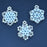 Exklusives Perlen-SET „3 Schneeflocken“ (Perlenschmuckherstellung zum Selbermachen), Blau