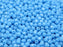 100 St. Fire Polished facettierte Glasperlen rund 4mm, Opak Türkis Blau, Tschechisches Glas