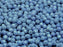 100 St. Fire Polished facettierte Glasperlen rund 4mm, Weiße Kreide, Luster Blau, Tschechisches Glas