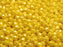 100 St. Fire Polished facettierte Glasperlen rund 4mm, Luster Zitronengelb (Opak Gelb Luster), Tschechisches Glas