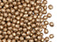 1 St. Fire Polished Glasperlen Set rund 3mm, 4mm, 6mm, 2 Farben, Kristall Bronze Blass Gold Matt und Kristall Volllabrador, Tschechisches Glas
