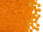 Fire Polished facettierte Glasperlen rund 4 mm Hyazinthe Transparent  Tschechisches Glas  Farbe_Orange