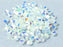 144 pcs MC (machine cut) Perlen 4 mm Kristallklar 2xAB Tschechisches Glas Farbe_Multicolored
