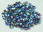 144 pcs MC (machine cut) Perlen 4 mm Smoke Topaz 2xAB Tschechisches Glas Farbe_Brown
