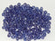 144 pcs MC (machine cut) Perlen 4 mm Tanzanit Transparent Tschechisches Glas Farbe_Blue