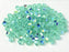 144 pcs MC (machine cut) Perlen 4 mm Karibisches Meer AB Tschechisches Glas Farbe_Blue Farbe_ Green Farbe_ Multicolored