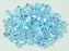 144 pcs MC (machine cut) Perlen 4 mm Aquamarine 2xAB Tschechisches Glas Farbe_Blue Farbe_ Multicolored