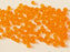 144 pcs MC (machine cut) Perlen 4 mm Sonne Transparent Tschechisches Glas Farbe_Orange