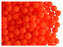50 St. Rund NEON ESTRELA Perlen 4mm, Böhmisches Glas, Orange