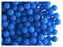 50 St. Rund NEON ESTRELA Perlen 4mm, Böhmisches Glas, Blau