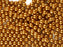 100 St. Runde Perlmuttperlen 3mm, Böhmisches Glas, Bronze Perle