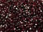 1 St. Set Fire Polished Glasperlen rund 4mm - 4 Farben Kristall Orange Rot, Kristallkarminrot,  Rubin Valentinit, Dunkel Bernstein Valentinit, Tschechisches Glas
