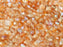 100 St. FFire Polished facettierte Glasperlen Rund 4mm, Kristall, geätzt, orange schimmernd, Tschechisches Glas