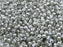 100 St. Runde Gepresste Perlen 4mm, Böhmisches Glas, Kristall Labrador