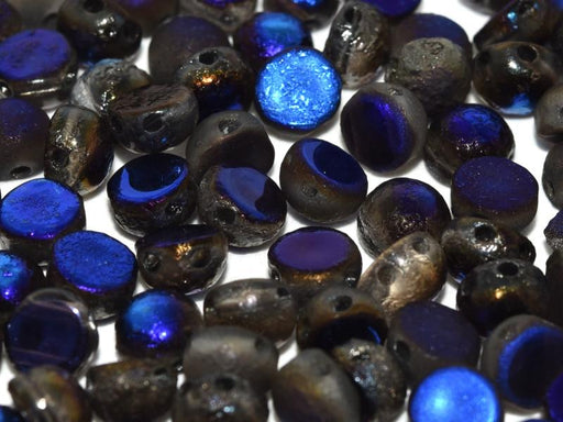 Glastropfen 11x8mm Jet Bronze Tschechisches Glas Farbe_Brown
