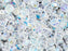 1 St. Fire Polished Glasperlen Set rund 3mm, 4mm, 6mm, 2 Farben, Kristall AB und Kristall Volllabrador, Tschechisches Glas