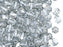 50 pcs Fire Polished facettierte Glasperlen rund 6 mm, Kristall mit versilbertem Loch , Tschechisches Glas (Fire Polished Beads)