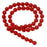 50 St. Runde Gepresste Perlen 6mm, Böhmisches Glas, Koralle Rot