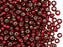 20 g 6/0 Rocailles Preciosa Ornela, Rot Rubin mit versilbertem Loch, quadratisches Loch, Tschechisches Glas