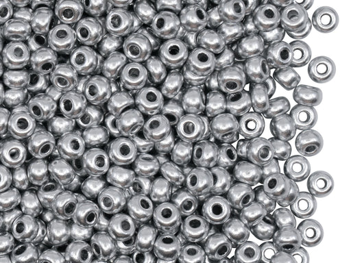 20 g 6/0 Rocailles Preciosa Ornela, Silber Aluminium, Tschechisches Glas