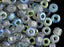10 g 6/0 Geätzte Seed Beads Preciosa Ornela, Blau schimmernd, Tschechisches Glas