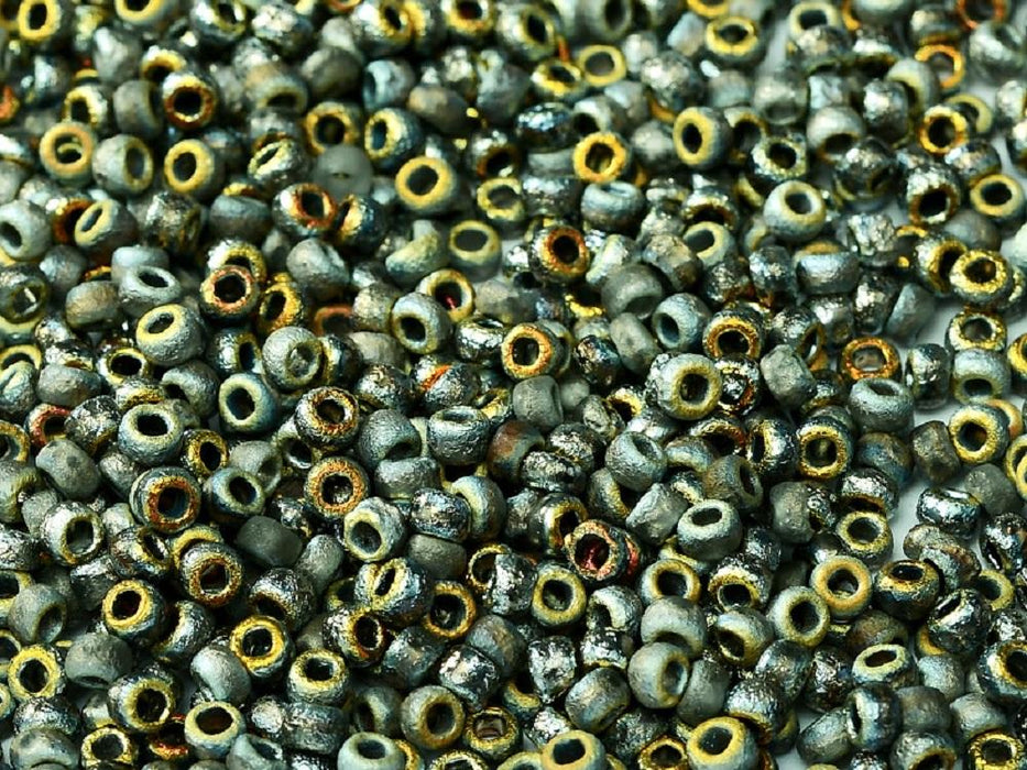 Seed Beads 6/0 geätzt  Kristall geätzt Marea voll Tschechisches Glas  Farbe_Multicolored