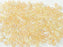 Seed Beads 6/0 geätzt  Kristall geätzt Gelb schimmernd  Tschechisches Glas  Farbe_Yellow