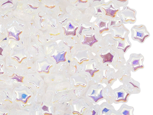 Sternenperlen 6 mm Kristall voll AB Tschechisches Glas Multicolored