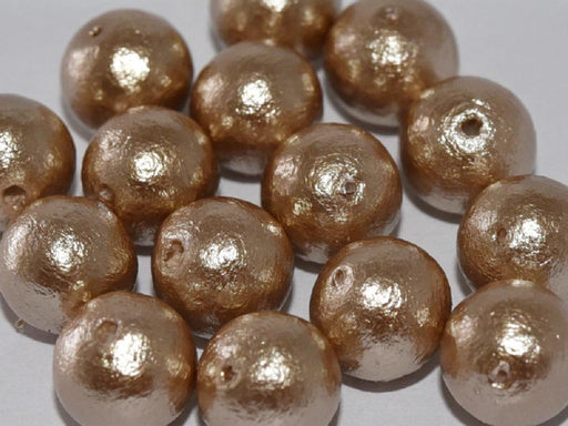 Cotton Peals 8 mm Beige Japanische Glasperlen Miyuki Beige