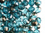8FP072 fire polished beads 8 mm aquamarine valentinite czech glass blue 1