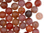 Runde Perlen aus Naturstein 8 mm Chalzedon Achat Braun-Rosa Mineralien Russland Farbe_Orange Farbe_ Brown Farbe_ Multicolored
