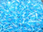 25 St. Gepresste Glasperlen rund 8mm, Aquamarin hell (Hellblau transparent), Tschechisches Glas