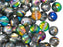 Runde Perlen 8 mm Kristall Glasmalerei Tschechisches Glas  Farbe_Multicolored