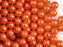 30 St. Runde Perlmutt Perlen 8mm, Böhmisches Glas, Pastell Orange