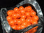 30 St. Runde Perlmutt Perlen 8mm, Böhmisches Glas, Pastell Orange
