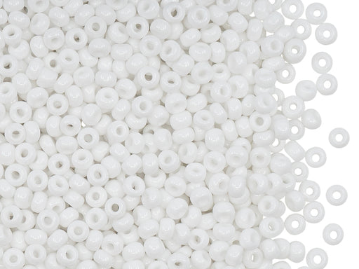20 g 8/0 Rocailles Preciosa Ornela, Weiß Kreide, Tschechisches Glas