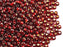 20 g 8/0 Rocailles Preciosa Ornela, Rubin Transparent mit versilbertem Loch, Tschechisches Glas