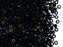Rocailles 8/0 Jet Black Kalipo Tschechisches Glas Farbe_Black Farbe_ Multicolored