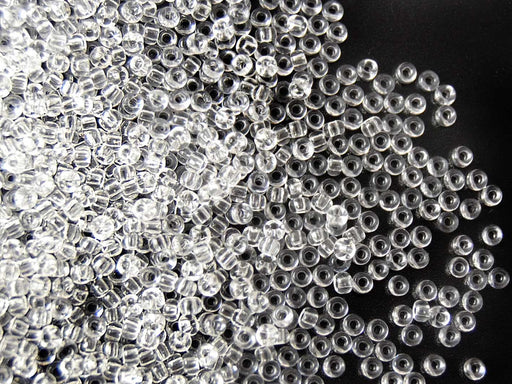 20 g 8/0 Rocailles Preciosa Ornela, Kristallklar, Tschechisches Glas
