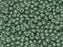 20 g 8/0 Rocailles Preciosa Ornela, Weiße Kreide Teal Luster (Opak Grau-Grün Keramik Look), Tschechisches Glas